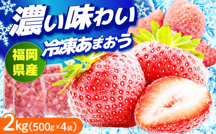 【4月以降発送】冷凍 あまおう苺 2kg （約500g×4袋） 《築上町》【南国フルーツ株式会社】 果物 苺 いちご あまおう [ABET002]