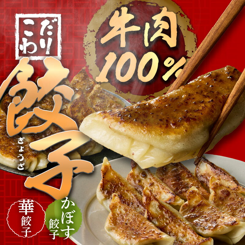 【ふるさと納税】華永餃子セットD（華×2、かぼす×1） 計34個 華餃子 餃子 焼き餃子 中華 惣菜 おかず 時短 かぼす 牛肉 牛肉100％ セット 冷凍 ぎょうざ ギョーザ カボス ジューシー もちもち お取り寄せ 大分 餃子屋 華永 A07007