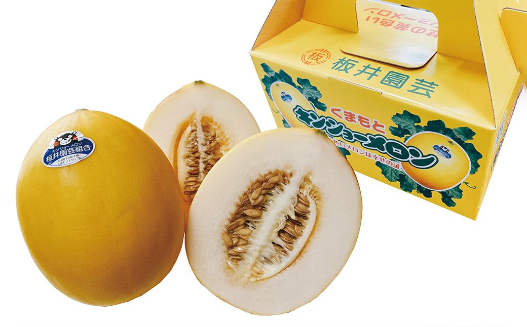 熊本県 菊池市産 キンショーメロン 4kg(6～9玉) メロン ノーネット
