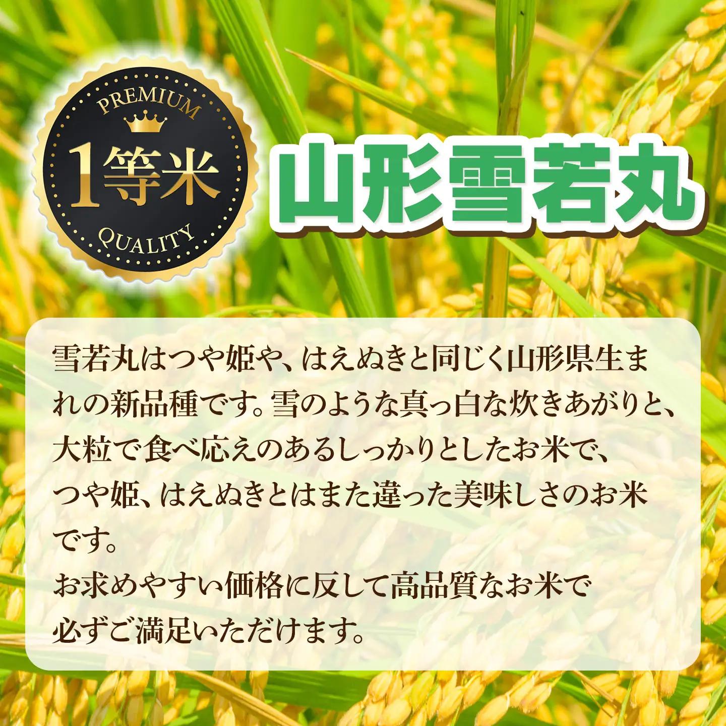 【令和7年産】雪若丸 精米 10kg (10kg×1袋)　山形県鶴岡市　庄内丸山農場　| ゆきわかまる ゆきわか 10キロ 米どころ 庄内米 ブランド米 米 コメ こめ 精米 ご飯 ごはん 美味しい 