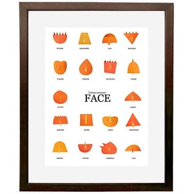 ふるさと納税 綾部市 ＼京都・綾部の癒やし系作家/【絵画】　FACE　額装サイズ526mmx412mm