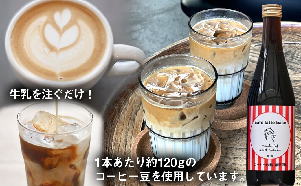 【お中元】カフェラテベース(4倍希釈無糖)500ml×2本_14-C502-SG