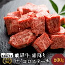 【ふるさと納税】A5飛騨牛霜降サイコロステーキ 600g A5等級 焼肉 ブランド牛 黒毛和牛 部位おまかせ 贈答 熨斗 のし プレゼント 天狗総本店 日付指定不可 飛騨高山TR4354