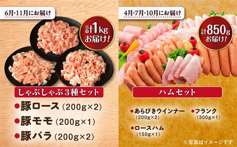 【10回定期便】ナルちゃんファーム 豚肉 食べ比べ コース 総量11.2kg 大村市 おおむら夢ファームシュシュ [ACAA088]