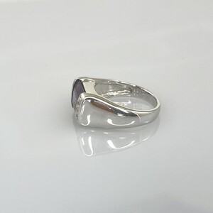 【一点もの】K18WG　アメシスト（3.08ct）リング　FR6　K05069-H