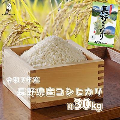 ふるさと納税 千曲市 令和7年長野県産 こしひかり 白米30キロ(10キロ×3袋)