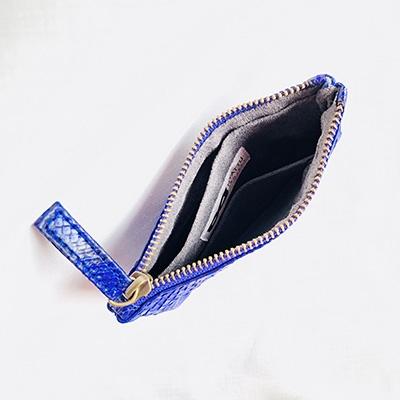ふるさと納税 清須市 NYATTU PROJECT　天然パイソン革(ヘビ革)フラグメントケース(ポーチ)グレープダイヤ |  | 02