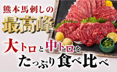 12回定期便サシが決めてトロ〜り馬刺しセット計約500g醤油付き 霜降り馬刺しZBK018