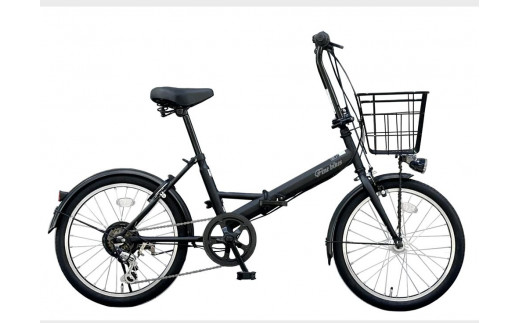《12月下旬頃入荷、発送》完成品でお届け！ 折りたたみ自転車 20インチ オートライト  FINEBIKE ロキシー 通勤通学街乗り自転車  シマノ製外装６段変速 丸石サイクル［京都 自転車 シティサイクル 人気 おすすめ スポーツ アウトドア ツーリング ブランド メーカー］ROXY-FBFD206【マットブラック（K41T）】