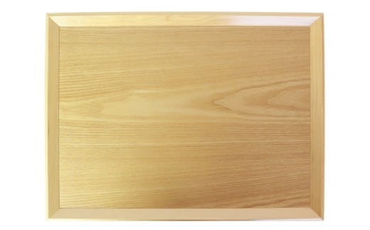 みよし漆器本舗 トレー お盆 木製 40cm ノンスリップ 長角膳 大きい 白木