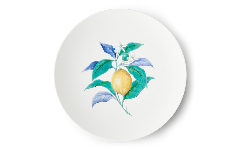 
【伊万里焼/畑萬陶苑】Restaurant MAISON（Paris）φ29cm Plate〈Lemon〉
