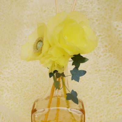 色の変化と香りが楽しめる和紙のディフューザー”花笑み”　トルコキキョウ【配送不可地域：沖縄】【1259559】