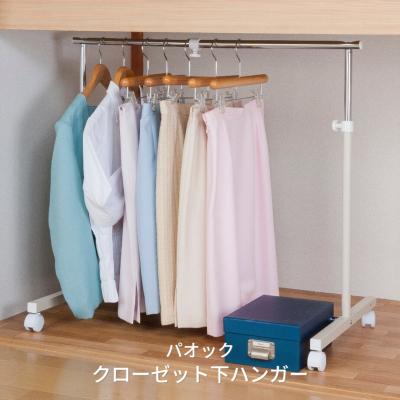 ふるさと納税 三条市 簡単組立クローゼット下伸縮ハンガー 押入れラック 収納 【030S040】