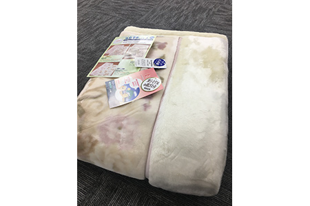 C.R.P加工毛布 2枚合わせマイヤー毛布 シングルサイズ ピンク 1枚 21508柄 [0616]