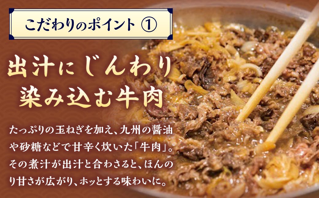 【定期便6カ月】 資さん肉うどん（10人前）×6回
