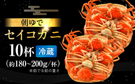 【先行予約/11月7日より順次発送】朝ゆで国産セイコガニ　10杯 [BFAA005] 【配送不可地域：北海道・沖縄・離島】 