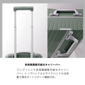 DL-2823 スーツケース S リーフグリーン