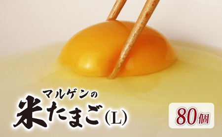 卵 マルゲンの米たまご Lサイズ 80個 卵