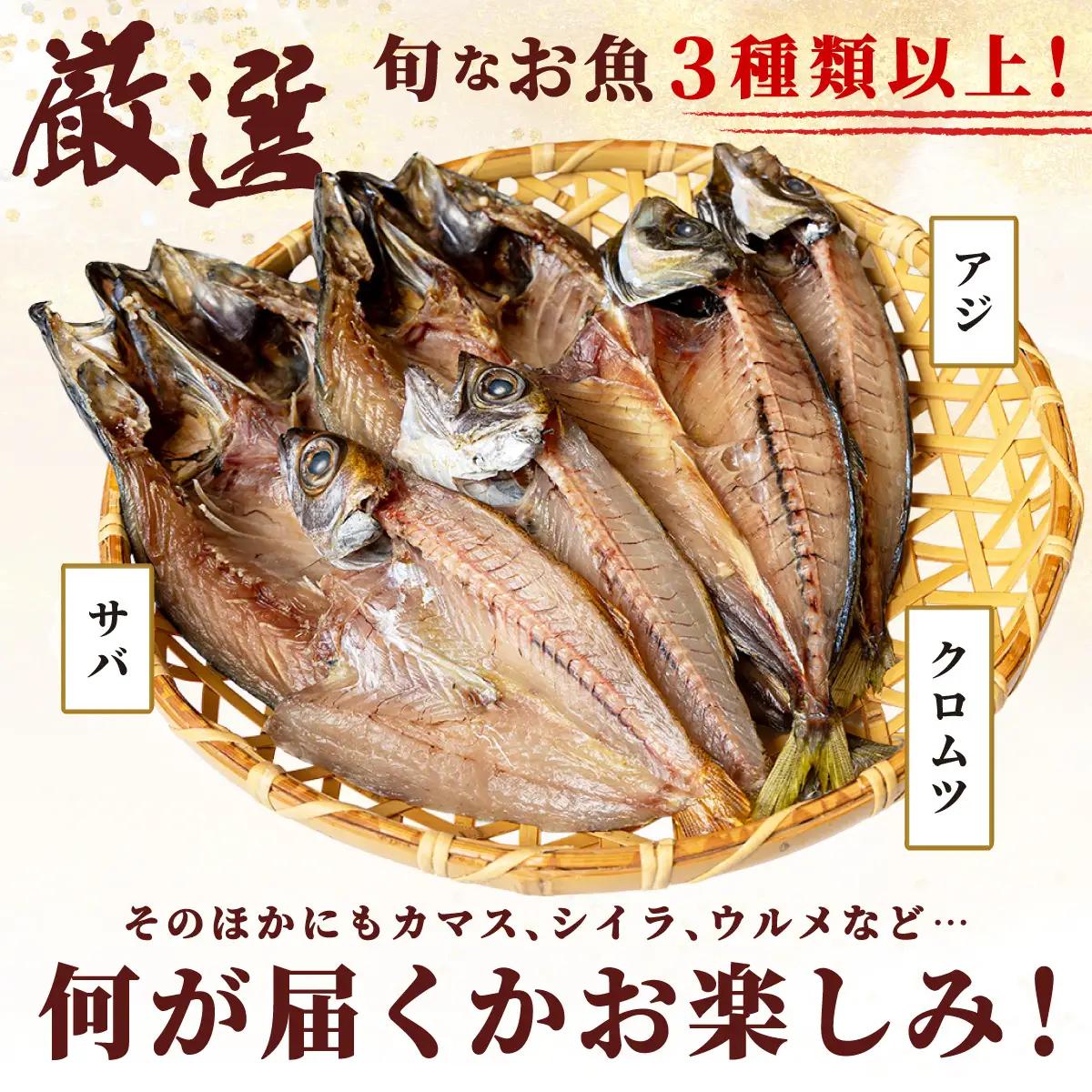 【訳アリ】干物詰め合わせ お任せ3種以上 3.5kg