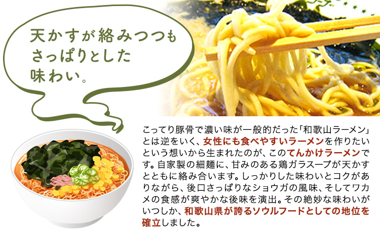 ラーメン てんかけラーメン 6食 玉林園《30日以内に出荷予定(土日祝除く)》 和歌山県 日高町 らーめん 天かす わかめ グリーンコーナー ご当地 グリーンソフト 抹茶 送料無料---wsh_cgy