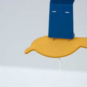 【tori dori とりどり】インテリアモビール 黄×青