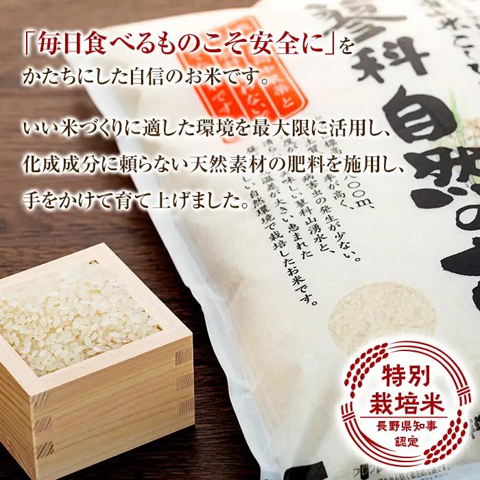 【令和8年産米】 信州たてしな産 蓼科自然の恵 (白米) 10kg