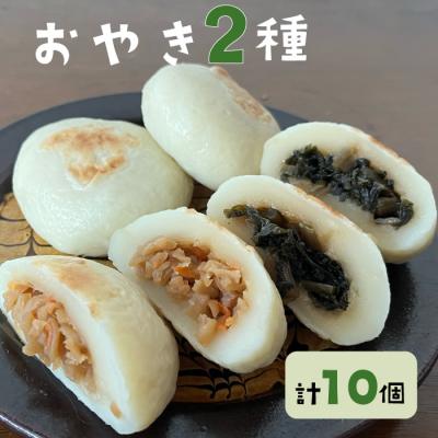 ふるさと納税 東御市 冷凍おやき2種 10個セット(野沢菜、切り干し大根)【北御牧村味の研究会】