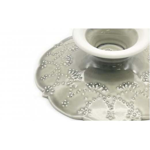 有田焼 惣次郎窯 大串真司 華やぎ 高台コンポート 5寸 グレー 24to3 西富陶磁器 A20-425_イメージ4