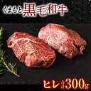 【ふるさと納税】くまもと黒毛和牛 ヒレ 150g×2枚 計300g ヒレ肉 ヒレステーキ ひれ ステーキ 牛 牛肉 肉 国産 熊本県産 冷凍 送料無料