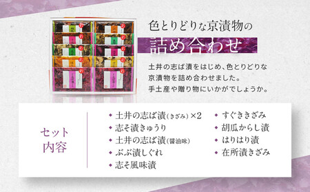 【土井志ば漬本舗】大原の里京漬物9種10点詰め合わせ W-25｜京都 漬物 有名店 人気セット