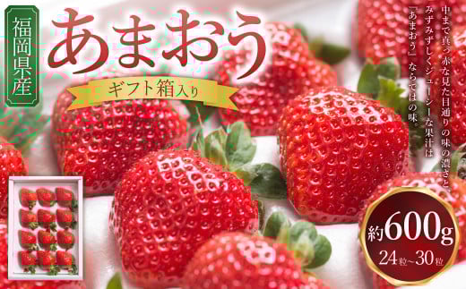 福岡県産あまおう ギフト箱 24-30粒 いちご 苺 イチゴ くだもの 果物 フルーツ 冷蔵 【2025年12月上旬～2026年3月下旬発送予定】