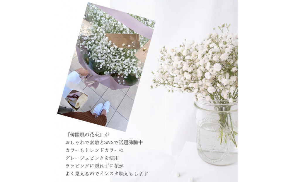 【母の日】サプライズ超BIGサイズ かすみ草ブーケ《遅れてごめんね》＜出荷開始：5/18までのお届け 当店おまかせ＞母の日カード付き【 母の日 ギフト かすみ草 花 贈り物 大阪府 門真市 】
