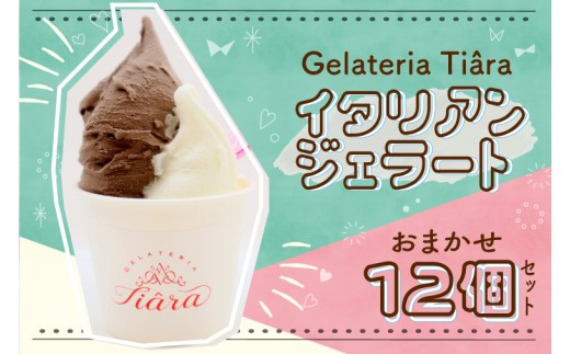 
            ＼おまかせ12個入り／ イタリアンジェラート 12個セット | ジェラート デザート スイーツ アイス アソートセット 詰合せ 贈り物 ギフト (DX002)
          
