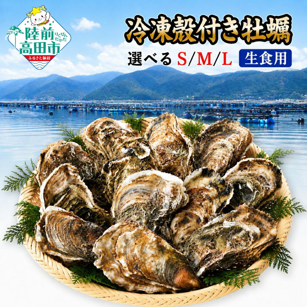 【ふるさと納税】三陸産 殻付き牡蠣 1kg 冷凍 生食用 サイズが選べる S/M/L 旬の時期の牡蠣をまるごと冷凍 [ かき カキ 牡蠣 生牡蠣 貝類 魚介類 焼き牡蠣 蒸し牡蠣 魚介類 人気 浜焼き グラタン フライ 鍋 BBQ バーベキュー 三陸産 広田湾 かき小屋広田湾 ]