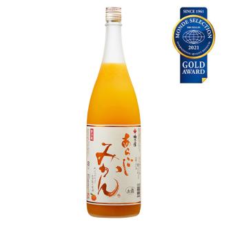 梅乃宿 あらごしみかん 1800ml ／ お酒 リキュール ギフト 贈り物 プレゼント 人気 メーカー直送 果肉たっぷり デザート つぶつぶ食感 ロック ストレート 奈良県 葛城市