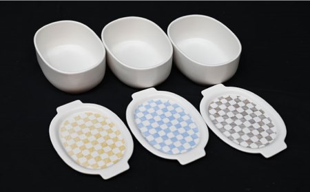 【波佐見焼】便利な蓋つき！ グラタン皿 オーブンウェア 楕円蓋物 3点セット 耐熱食器 オーブン可 食器 皿 【協立陶器】 [TC64] 波佐見焼