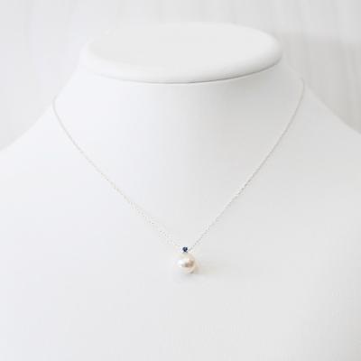 ふるさと納税 天草市 真珠 ネックレス 8-8.5mm ホワイトピンク 9月 サファイヤ K18WG_S101-527 |  | 02