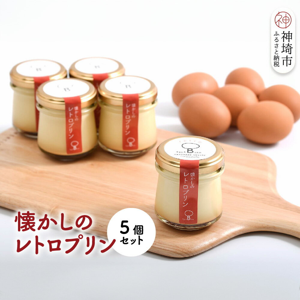 【ふるさと納税】えこびとの懐かしのレトロプリン5個セット【スイーツ プリン プリン県佐賀 プリンマップ】(H037139)