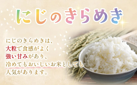 【3ヶ月定期便】令和7年産 計30kg 10kg (5kg×2) ×3回 9月開始 特別栽培米 循環型農業で作った にじのきらめき 特別栽培 先行 先行予約 精米 白米 30kg 10kg 5kg 米