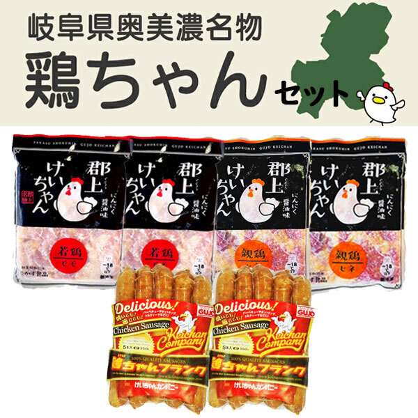 
            けいちゃんカンパニー鶏ちゃんセット 食品  精肉 肉加工品  鶏肉  セット 詰め合わせ 17000円 G0091
          