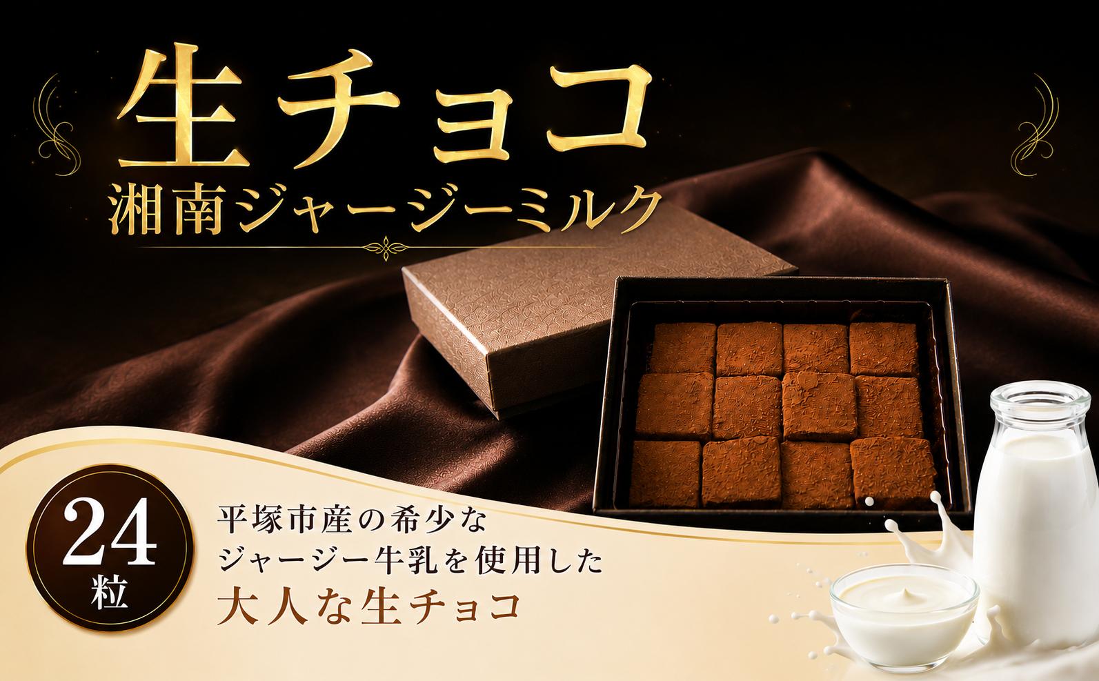 
                  生チョコ 湘南ジャージーミルク 12粒入り×2箱 計24粒 チョコ チョコレート 生チョコ ちょこ ちょこれーと CHOCOLATE お菓子 おやつ デザート スイーツ ミルク 洋菓子 バレンタイン プレゼント ギフト 贈答 贈答用 人気 おすすめ ジャージー牛乳 北海道 生クリーム 神奈川県 平塚市 ドミネジョワ
                