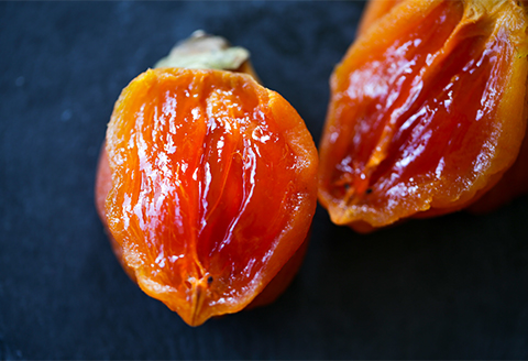 有機JAS認証オーガニック西条柿で作った生干しつるし柿〈2縄20個〉