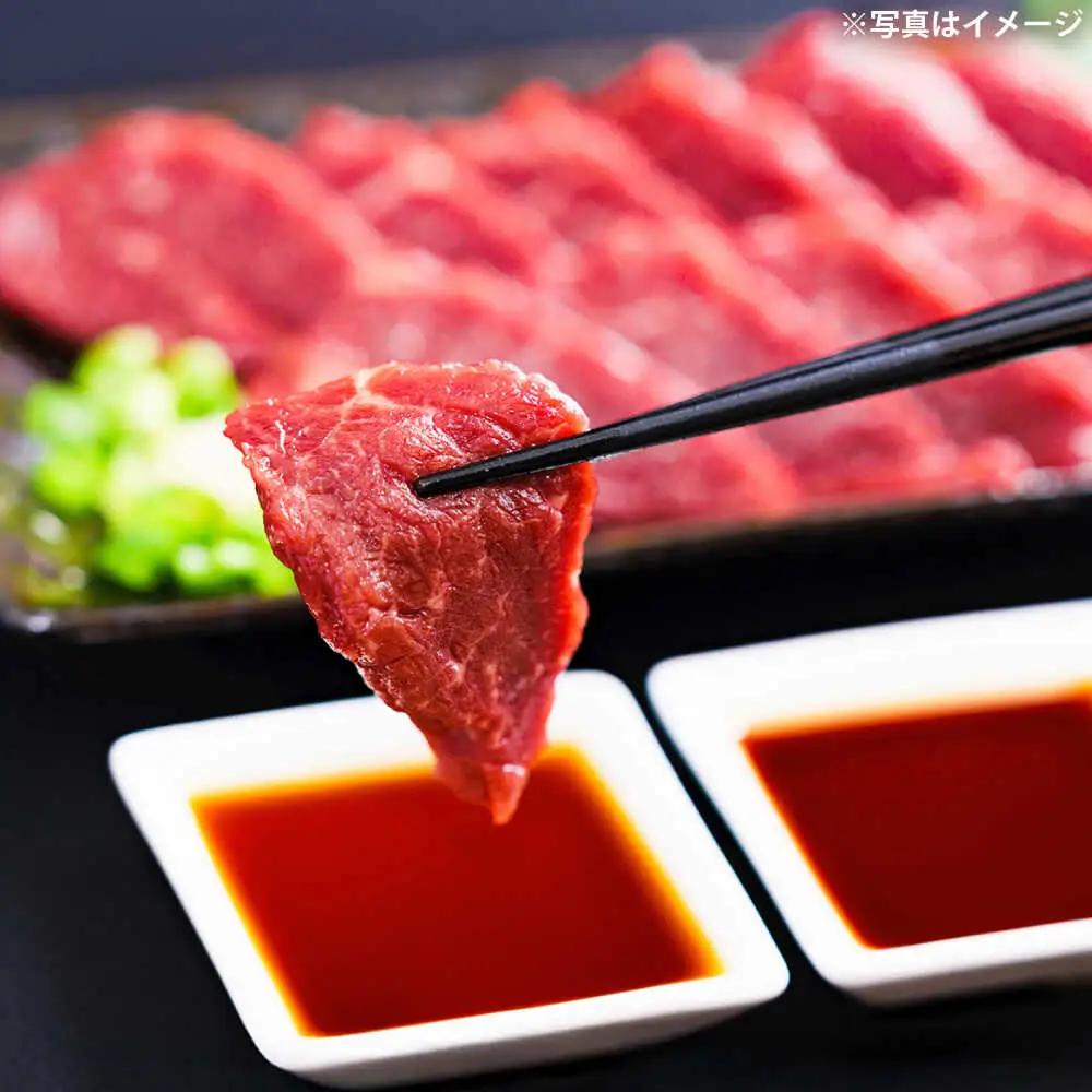 【全12回定期便】あか牛 すき焼きしゃぶしゃぶ用サーロイン肉約1kg 馬刺し 約200g計約1.2kg 馬刺し BHBY022