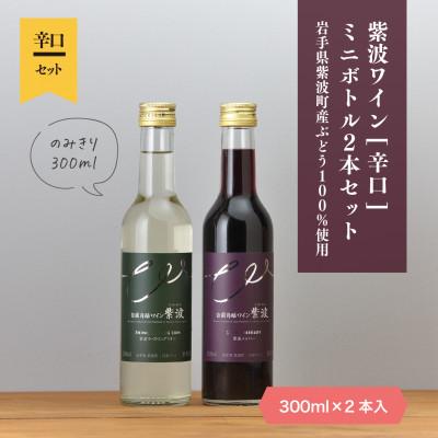 ふるさと納税 岩手県 自園自醸ワイン紫波 辛口ワイン ミニボトル2本セット
