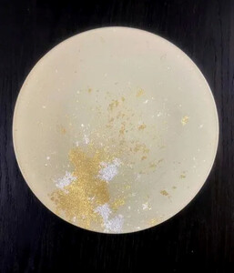 フラットプレート(D) 古代塗り金箔漆白［NF214］