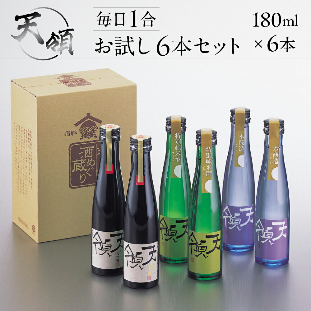 【ふるさと納税】毎日1合お試し6本セット（180ml×6本）純米吟醸 特別純米酒 本醸造 お酒 酒 日本酒 下呂市 天領 天領酒造 飲み比べ