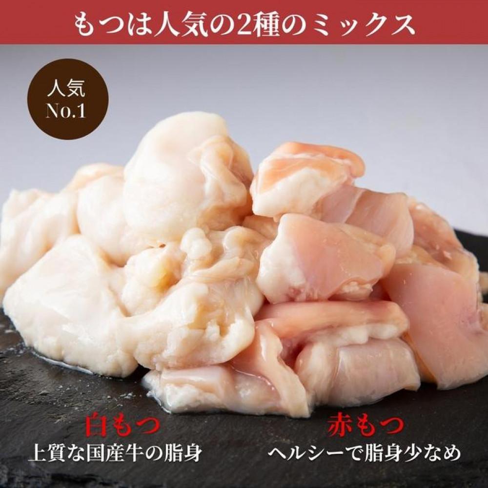 松葉の本格もつ鍋「博多もつ鍋5種の味食べ比べ！5ヶ月定期便」2人前～3人前【海鮮あごだし醤油(明太とろろ風味)・海鮮あごだし醤油(柚子しょうが風味)・焦がしにんにく醤油・海鮮あごだし醤油(トムヤムクン風味)・海鮮あごだし醤油(玄海塩風味)】