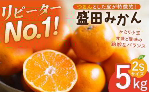 【小玉みかん】盛田みかん 2Sサイズ 約5kg ー2025年12月より発送ー 長与町/山口農園 [EBI013] 盛田 もりた みかん 柑橘 果物 くだもの フルーツ 季節限定 数量限定 希少 稀少 温州みかん ミカン 5kg 産地直送 長崎県産 長与町