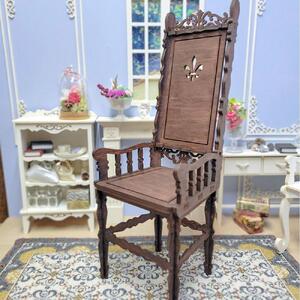 50cm～60cmドール 用ハイバックチェア（茶） AJW0001