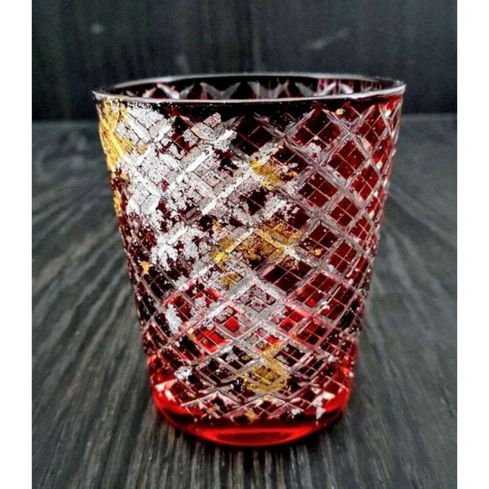 【ふるさと納税】【選べるカラ―】箔舞切子グラス220 | 工芸品クラフト 民芸 人気 おすすめ 送料無料 ギフト